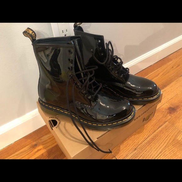 Dr Martens Patent Leather Boots 
